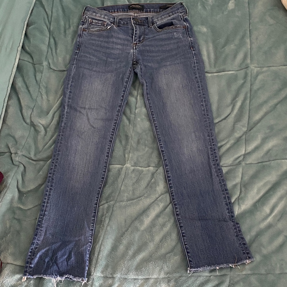 Banana Republic Women's Straight Leg Blue Jeans